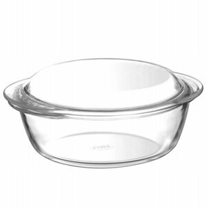Pyrex Üveg sütőtál fedővel, kerek, 3 l kép