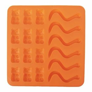 Orion Szilikon forma GUMÍDCI/ŽÍŽALY 19 x 19 x 1cm, narancssárga kép