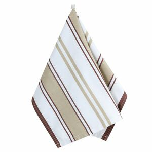 Bellatex Csíkos konyharuha bézs színű, 50 x 70 cm kép