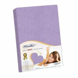 Kamilla frottír lepedő, világoslila, 90 x 200 cm kép