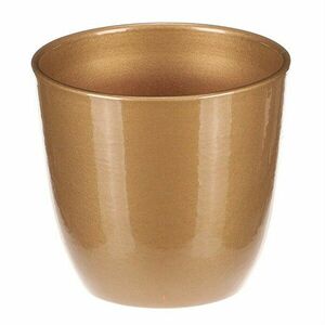 Kerámia virágtartó Terakota, átmérő 25 cm, arany kép