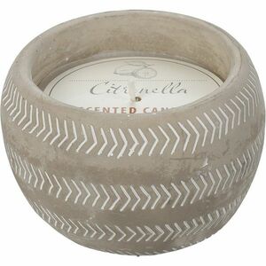 Citronella rovarriasztó gyertya betonedényben, 12, 6 x 9 cm kép