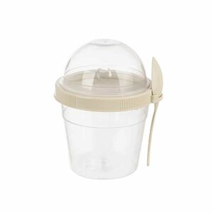 Orion Műanyag pohár fedővel és kanállal, 0, 5 l kép