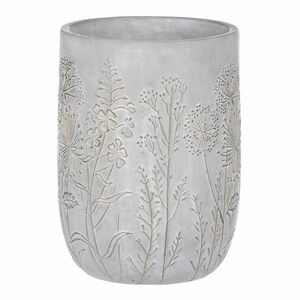 Mezei virágok beton virágtartó, szürke, 19 x25 cm kép