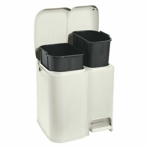 Tontarelli Patty 2 szelektív hulladékgyűjtő, 13 + 8 l, fehér kép