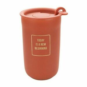 Florina AUTUMN dupla falú fedeles bögre 330 ml, terrakotta kép