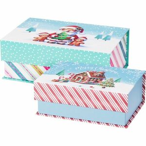 Cookieman 2 db- os csíkok karácsonyi doboz szett kép