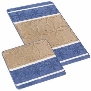 Bellatex Bany Ornament fürdőszobai készlet kivágás nélkül bézs, 60 x 100 cm, 60 x 50 cm kép