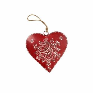 InDecor Folk függő fém szív, 15 x 5 x 15 cm, S kép