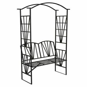 Kerti pad pergolával HAIFA, fekete kép