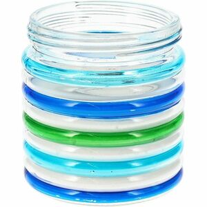 Citronella Stripes repellens gyertya, 780 g, 11 x 12 cm, kék kép