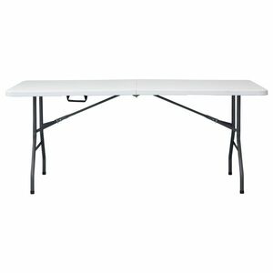 Autronic Kerti asztal, fém, műanyag, fehér, AZ-K1002 WT kép