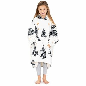 4Home Frosted Trees mikroplüss gyapjú hatású pulóver, uni S - gyerek kép