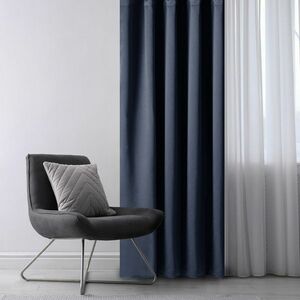 Restilo Blackout Oxford Pleat függöny, indigó, 140 x 245 cm kép