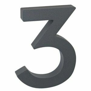Alumínium házszám3, 3D, strukturált felület kép