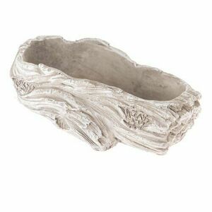 Fa gyökér virágtartó, bézs, 20 x 8 x 10, 5 cm kép