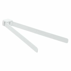 GEDY PI2302 Pirenei dupla forgó törölközőtartó, 35 cm, fehér matt kép
