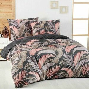 Kvalitex Delux Palma pamut ágynemű, szürke, 140 x 220 cm, 70 x 90 cm kép