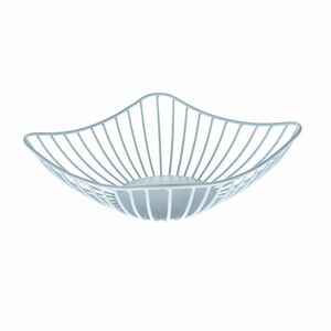 Fém tál négyzet alakú, világoskék kép