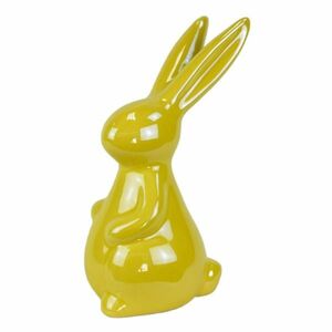 Húsvéti dekoráció Sárga nyuszi, kerámia, 8, 3 x14, 3 x 6 cm kép