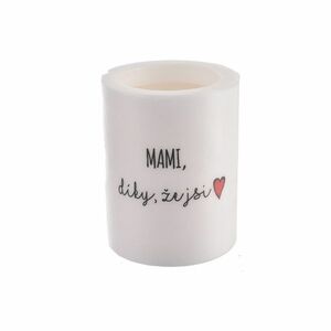 InDecor gyertya illattal, MAMI, díky, že jsi, 8 x 10 cm kép