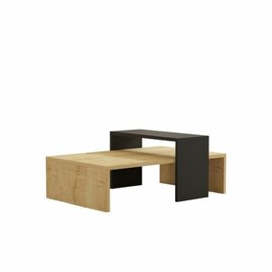 Glow Anthracite and Sapphire Oak konferenciaasztal kép