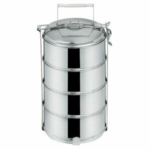 Orion élelmiszer-hordozó 4 x 1, 3 l, rozsdamentes acél, 4 emelet kép