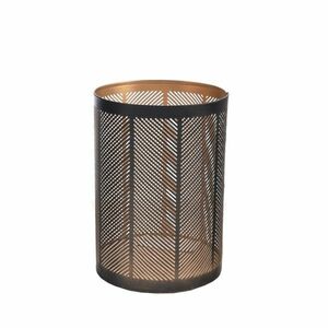 In Decor Fém gyertyatartó Line fekete, 12 x 12 x18 cm kép