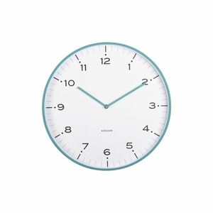 Karlsson 6011BL design falióra, kék, átmérő 40 cm kép