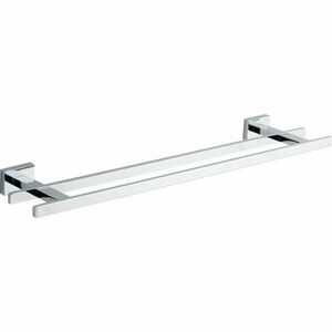 AQUALINE 1416-11 Apollo dupla törülközőtartó, 55 cm, ezüst kép