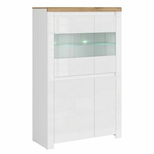 VILGO 2D2W szekrény, fényes fehér kép