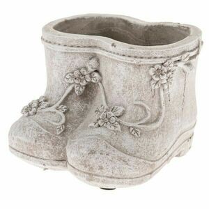 Beton virágcserép Cipő, 15, 5 x 10, 5 x 12, 5 cm kép