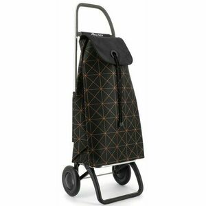 Rolser I-Max Star 2 kerekes bevásárlótáska, fekete-narancssárga kép