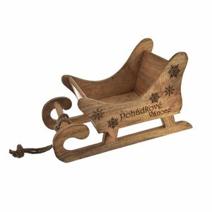 InDecor Mesebeli karácsony mangófa szán, 38 x 22 x 20 cm kép