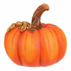 Őszi dekoráció Tök levelekkel, 24 x 24 x 23 cm, kerámia, 24 cm kép