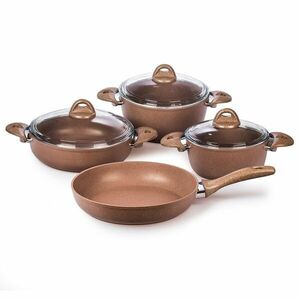 4Home Granite Brown 7 darabos edénykészlet kép