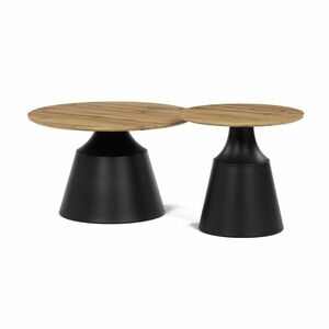 F4150 ART konferenciaasztal-készlet, tölgyfa, 2 db kép