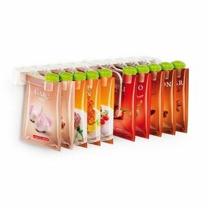 Tescoma Season adagolók zacskós fűszerekhez 10 db, felakasztható polcon kép