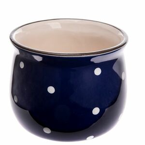 Johan kerámia virágtartó, kék, 12 x 9 cm kép