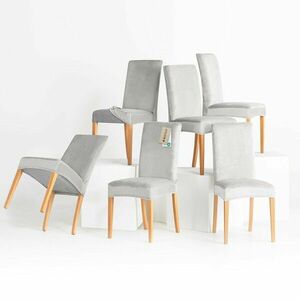 Restilo Feszítő huzat székhez Sento ezüst, 48 x 48 x 58 + 10 cm, 6 db-os szett kép