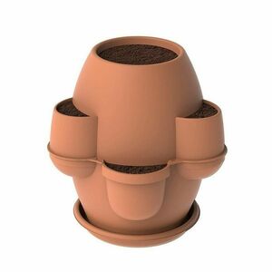 Bama Oasi kerti virágtartó alátéttel terrakotta, 70 x 80 x 70 cm kép