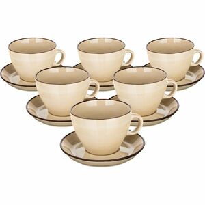 Banquet Palas 6 csésze és csészealj szett 290 ml, krémes kép