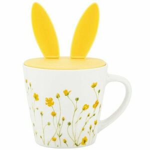 Altom Marigolds porcelán bögre szilikon fedéllel, 330 ml kép