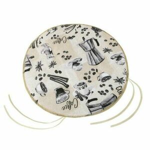 Bellatex EMA Kávé kerek ülőpárna, sima, 40 cm kép