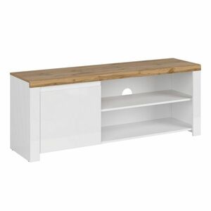 VILGO 1D160 TV-asztal, fényes fehér kép