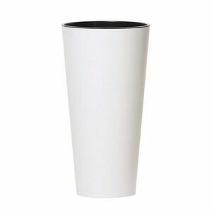 TUBUS SLIM virágtartó 30 cm betéttel, fehérmatt, 30 cm kép