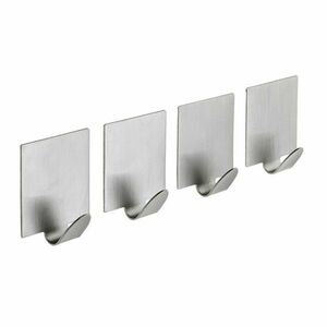 SAPHO 33209 Öntapadós kampó, 4 db, csiszolt, rozsdamentes acél kép