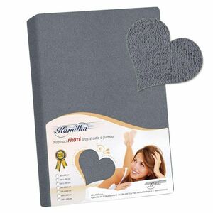 Bellatex Kamilka frottír lepedő sötétszürke, 180 x 200 cm, 180 x 200 cm kép