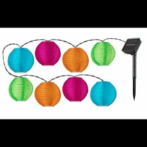 Rabalux 77048 Titu dekoratív napelemes LED-lánc 8 papírgömbbel kép