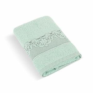 Bellatex Orchidea kollekció világoszöld frottír fürdőlepedő, 70 x 140 cm, 70 x 140 cm kép